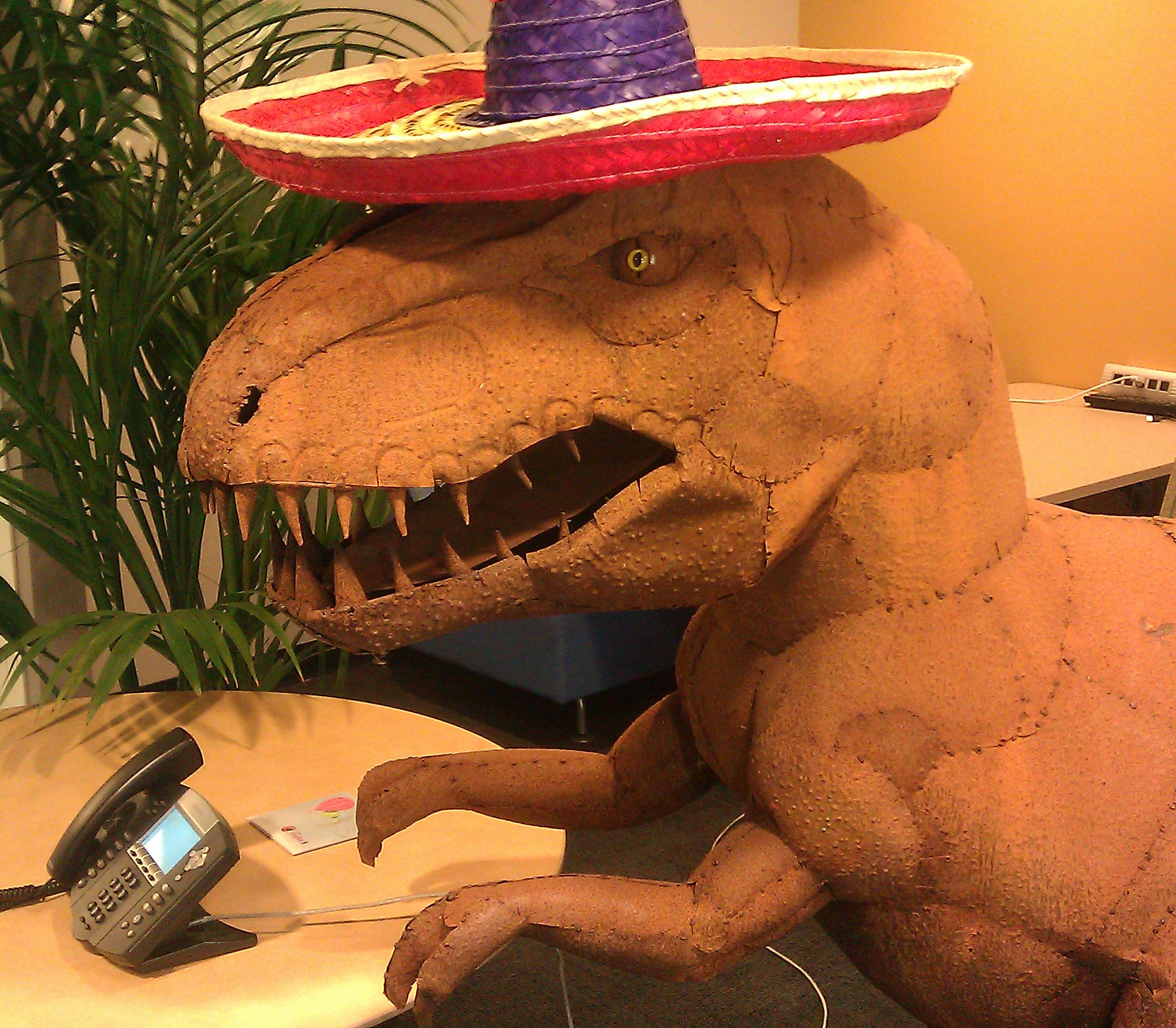 The Dinosaur Statue In the Main Lobby