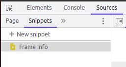 Creating a new snippet